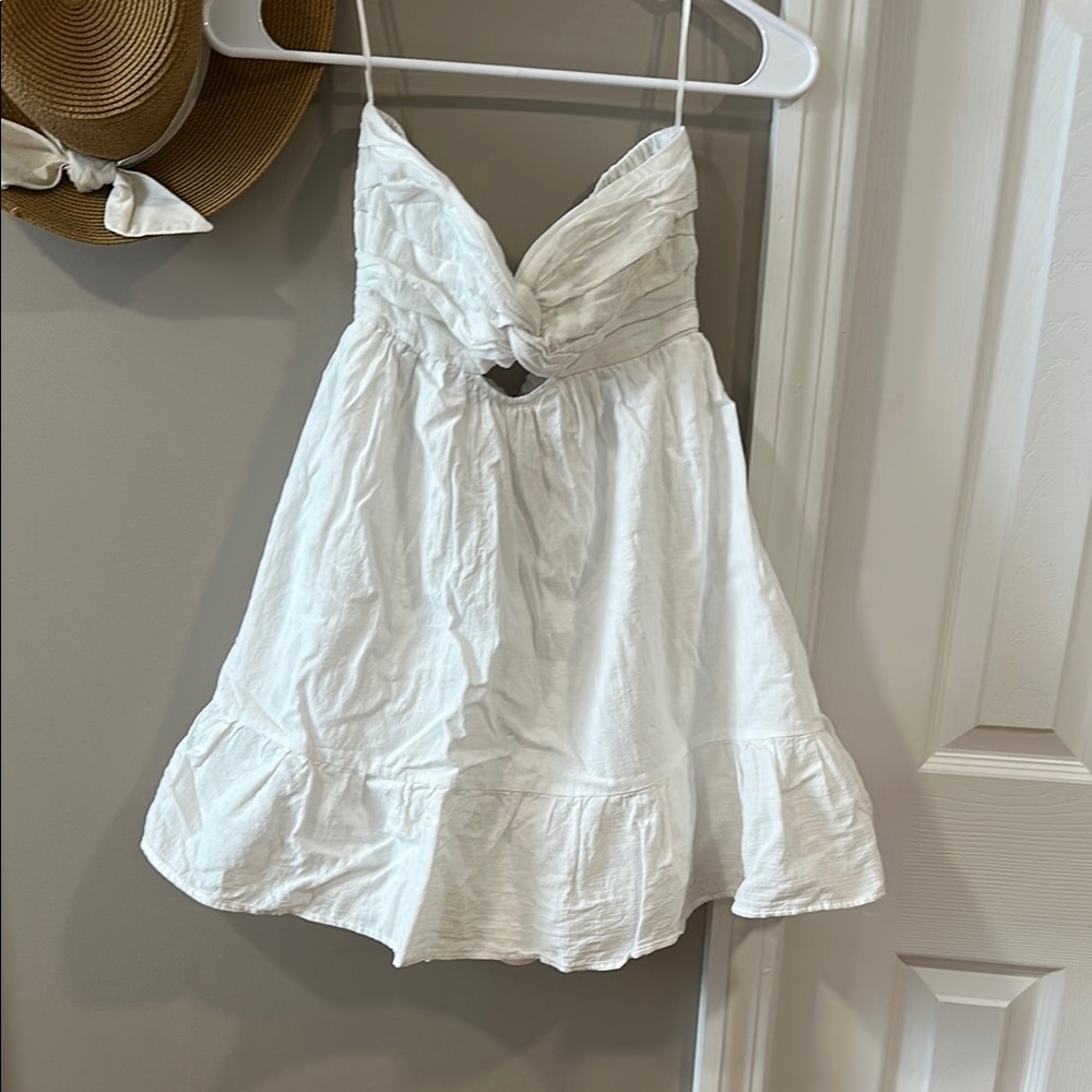 White Strapless Dress